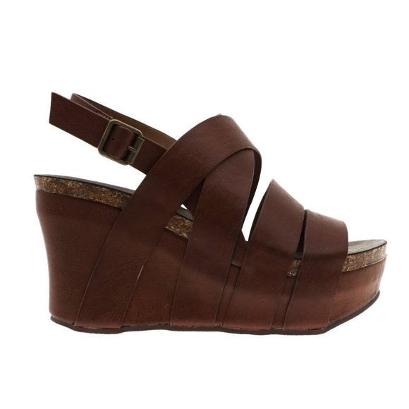 Strappy Wedge Sandal - Picture 1 of 4